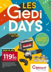 Catalogue Gedimat Paris